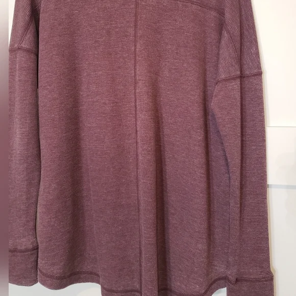 Lucky Brand Pullover Sweat Shirt Hi Low Fading Purple Wine Small Cowl Ne… - Picture 11 of 12